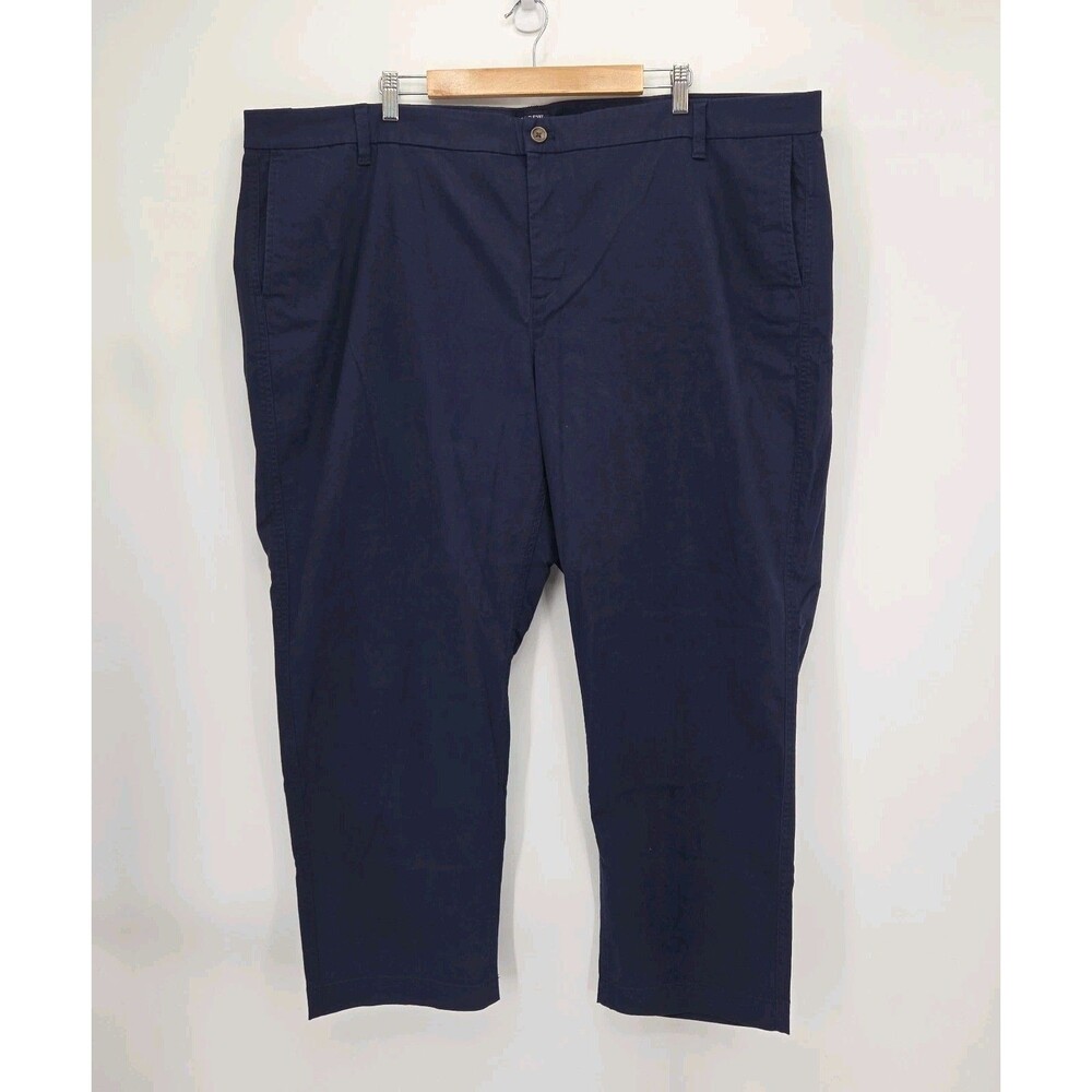New J Crew High Rise Girlfriend Chino Pants Womens 24W Plus Navy Blue